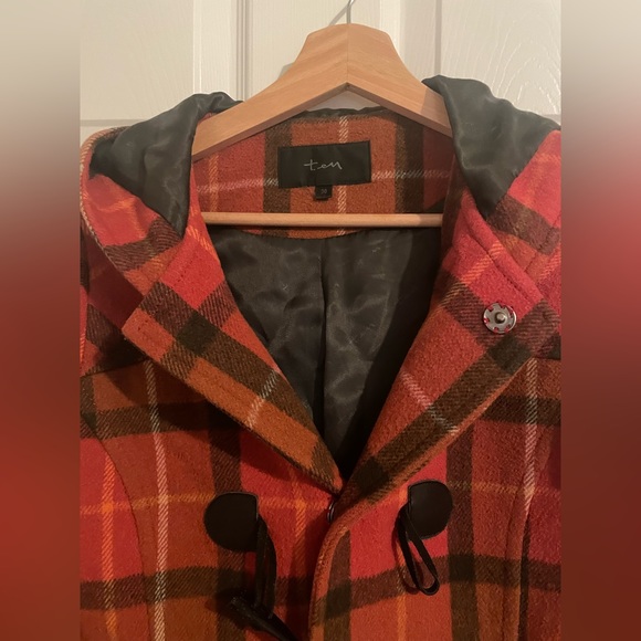 Rare Plaid Duffel Duffle Coat - Picture 3 of 8